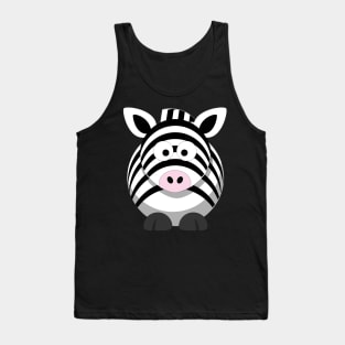 Cute Happy Zebra Tank Top